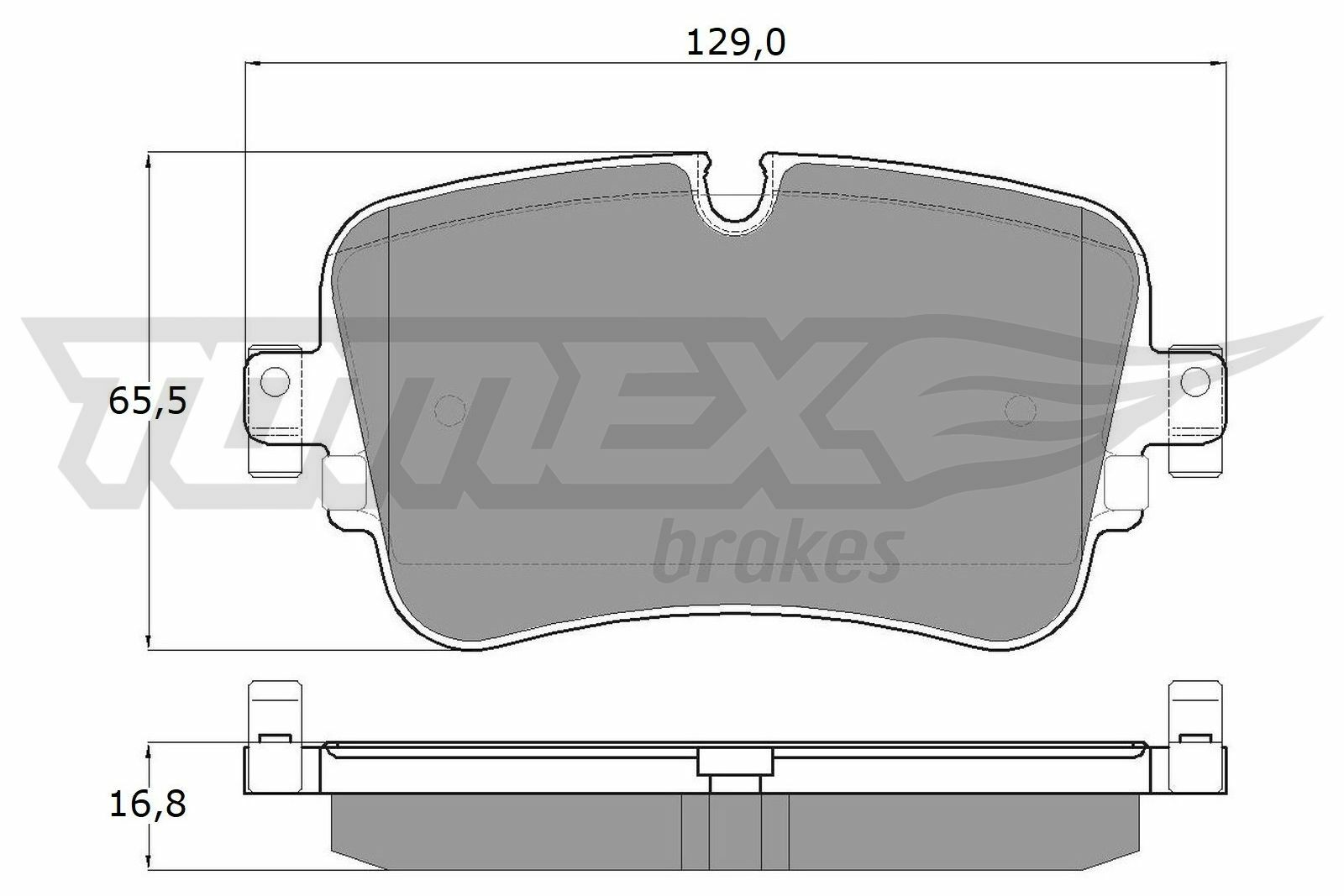 Sada brzdových platničiek kotúčovej brzdy TOMEX Brakes